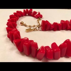 Vintage red necklace